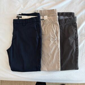 Set of 3 Banana Republic Aiden Slim fit chinos 34×32 actual (35×30)